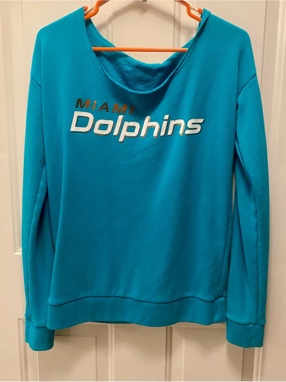PINK Victoria's Secret Miami Dolphins Teal Pullover Sweatshirt